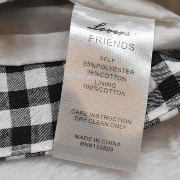 Lovers + Friends x REVOLVE Lisa Skirt Gingham Retro Ruffle Mini Cotton Sz S - Picture 10 of 14